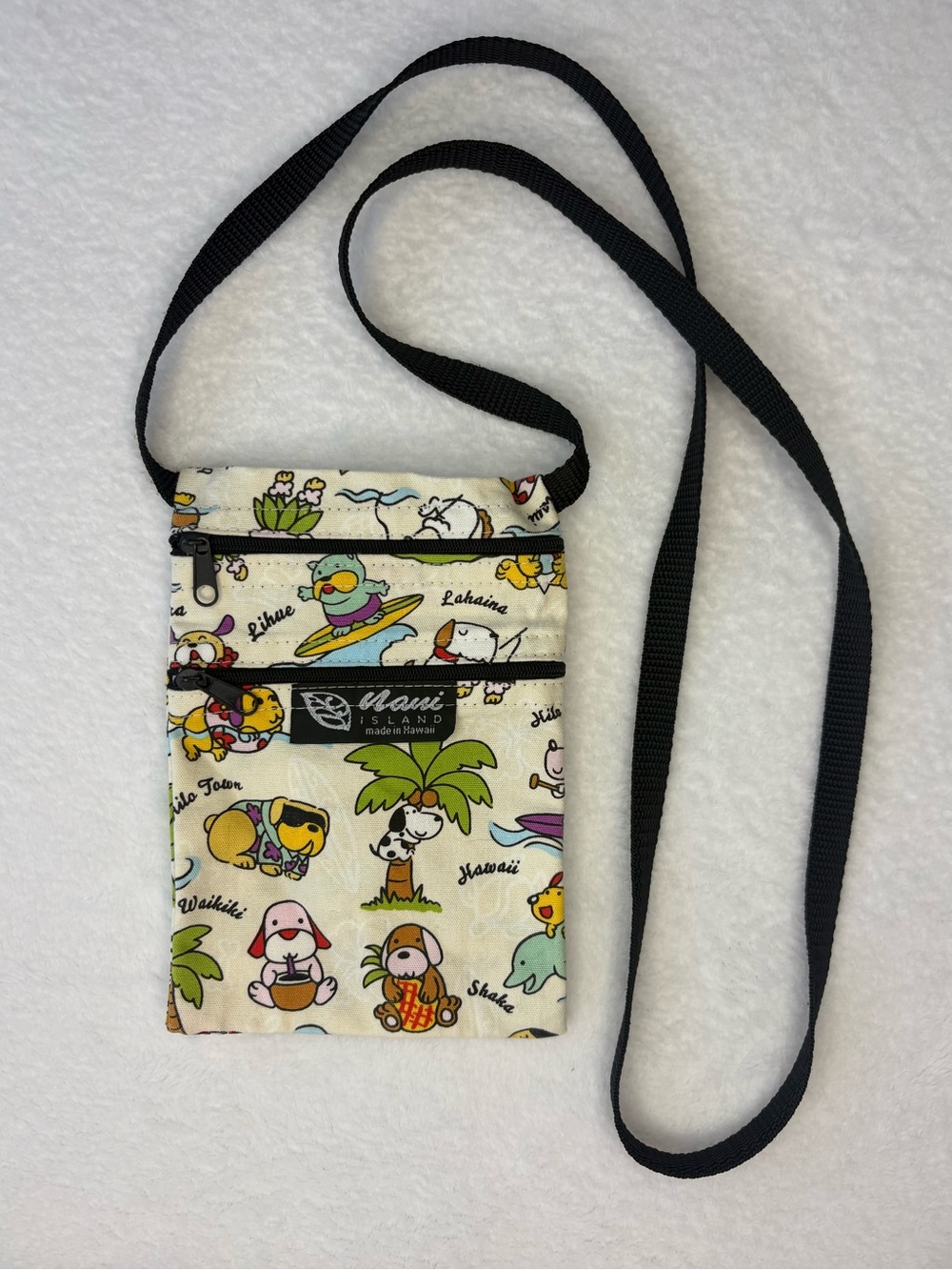 Nani Island Made in Hawaii Aloha Dogs Crossbody Phone Purse